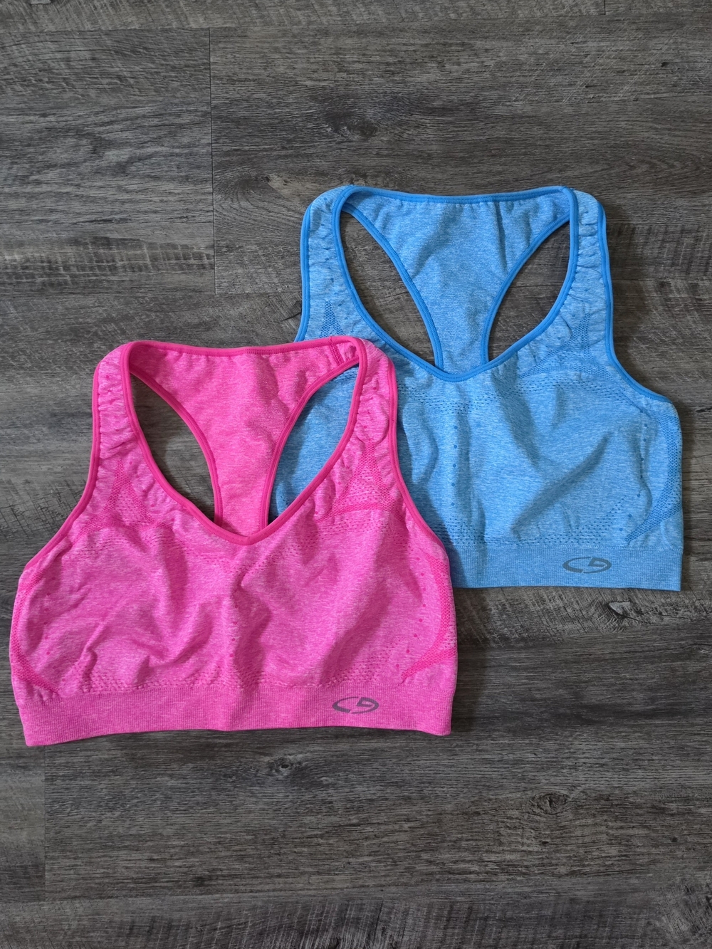C9 by Champion Pink & Blue Racerback Sports Bras